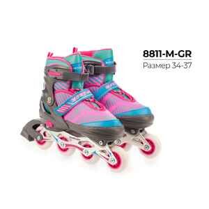 Роликовые коньки Favorit 8811-M-GR (р. 34-37) Роликовые коньки Favorit 8811-M-GR (р. 34-37)