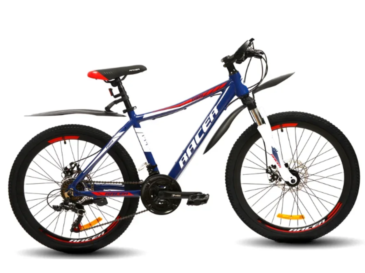 Велосипед Racer Tempo 24 (12, синий/красный, 2021)