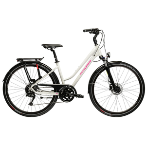 Велосипед Kross Trans 5.0 (D 28 M, серый/розовый) KRTR5Z28X17W009184
