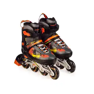 Роликовые коньки Favorit PW-153B-10BK (р. 33-36)