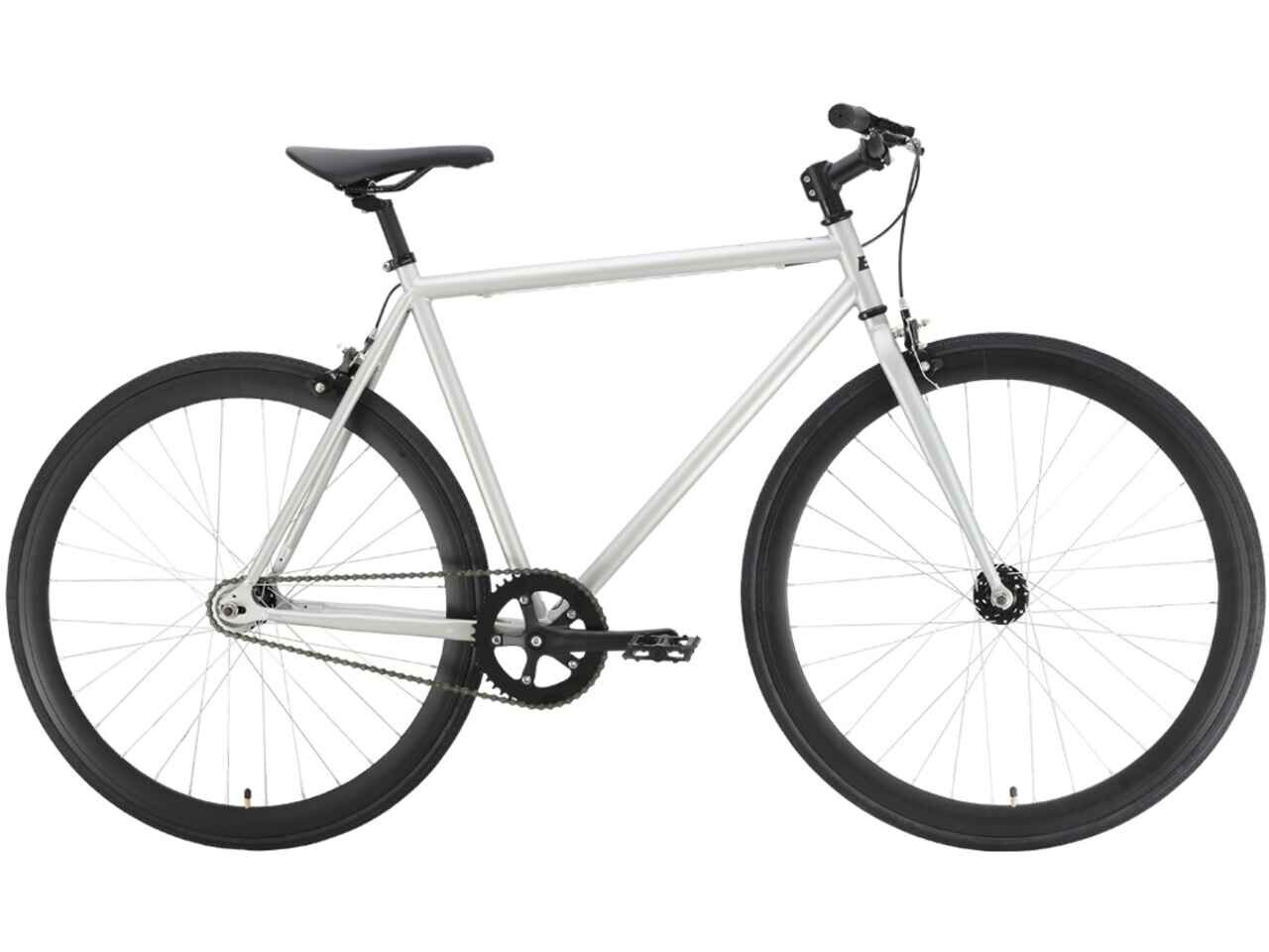 Велосипед Black One Urban 700 (19, серебристый/черный, 2021)