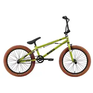 Велосипед Stark Madness BMX 2 2025 (ярко-зеленый/черный/песочный)