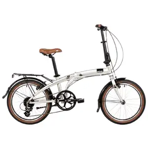 Велосипед Novatrack Town 20 (серебристый, 2024) 20AFV.TOWN.CP4