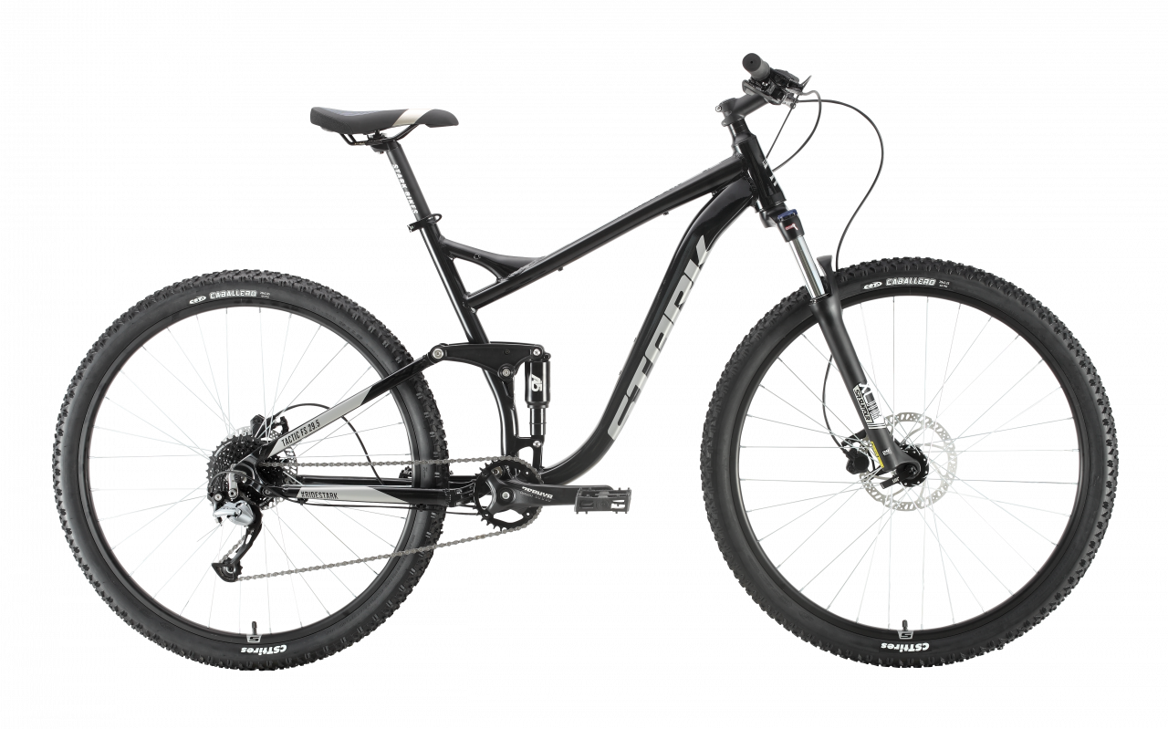 Велосипед Stark Tactic 29.5 HD FS (22, черный/серебристый, 2020)