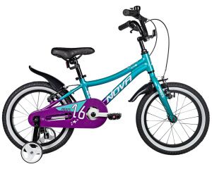 Детский велосипед Novatrack Katrina 16 (зеленый/фиолетовый) 167AKATRINAV.VGN5
