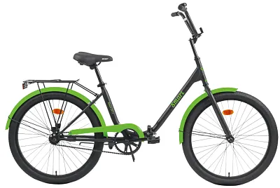 Велосипед Aist Smart 1.1 24 (13, черный/зеленый, 2026)