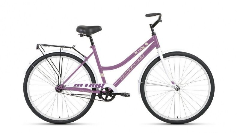 Велосипед ALTAIR City 28 low (19, фиолетовый/белый, 2022)