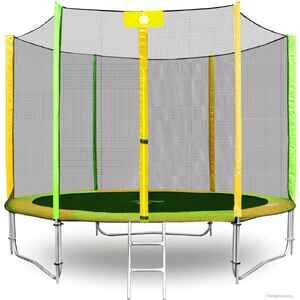Батут Alpin ATGY-312 3.12 м с защитной сеткой и лестницей