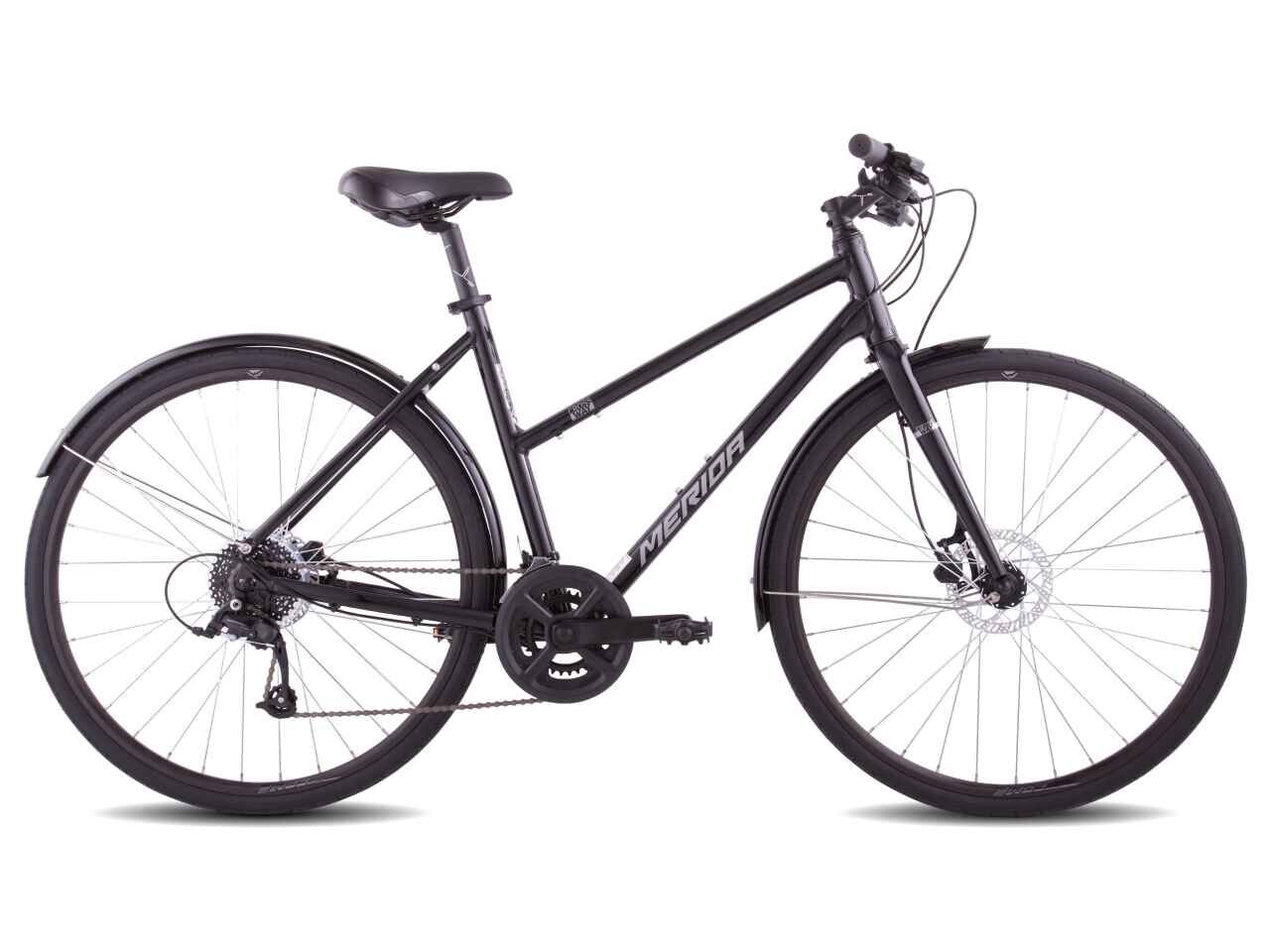 Велосипед Merida Crossway Urban 50 Lady (M/51cm, GlossyBlack/MattSilver)