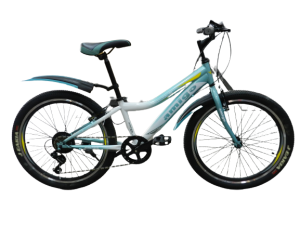 Велосипед Amigo Nicole 26 (белый/бирюзовый, 2022)