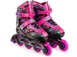 Роликовые коньки TIAN-E TE-781PNM (р. 35-38) Роликовые коньки TIAN-E TE-781PNM (р. 35-38)