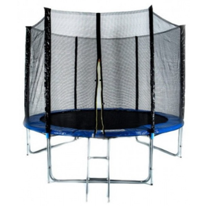 Батут Funfit 8FT (синий) PRO 252 см с лестницей