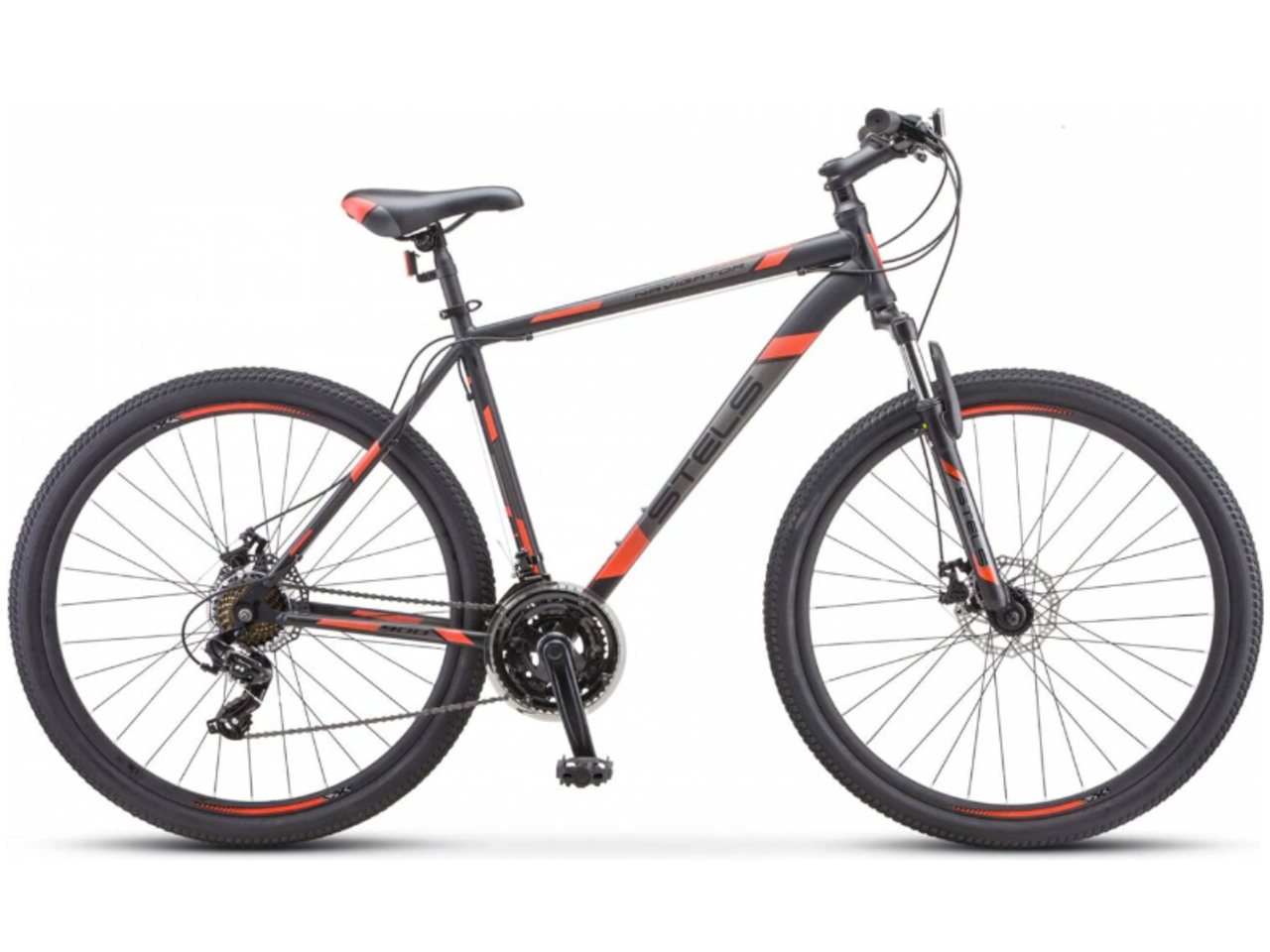 Велосипед Stels Navigator 900 D 29 F020 (17.5, черный/красный, 2022)