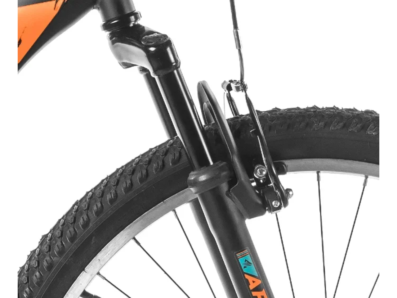 Велосипед ARENA Storm 2021 (18, черный/оранжевый)