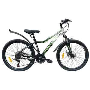 Велосипед GreenLand DEMETRA 24 (14, серебристый/зеленый, 2024) Велосипед GreenLand DEMETRA 24 (14, серебристый/зеленый, 2024)