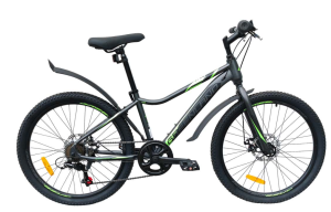 Велосипед GreenLand FORMULA 24 7S (12, черный/зеленый)