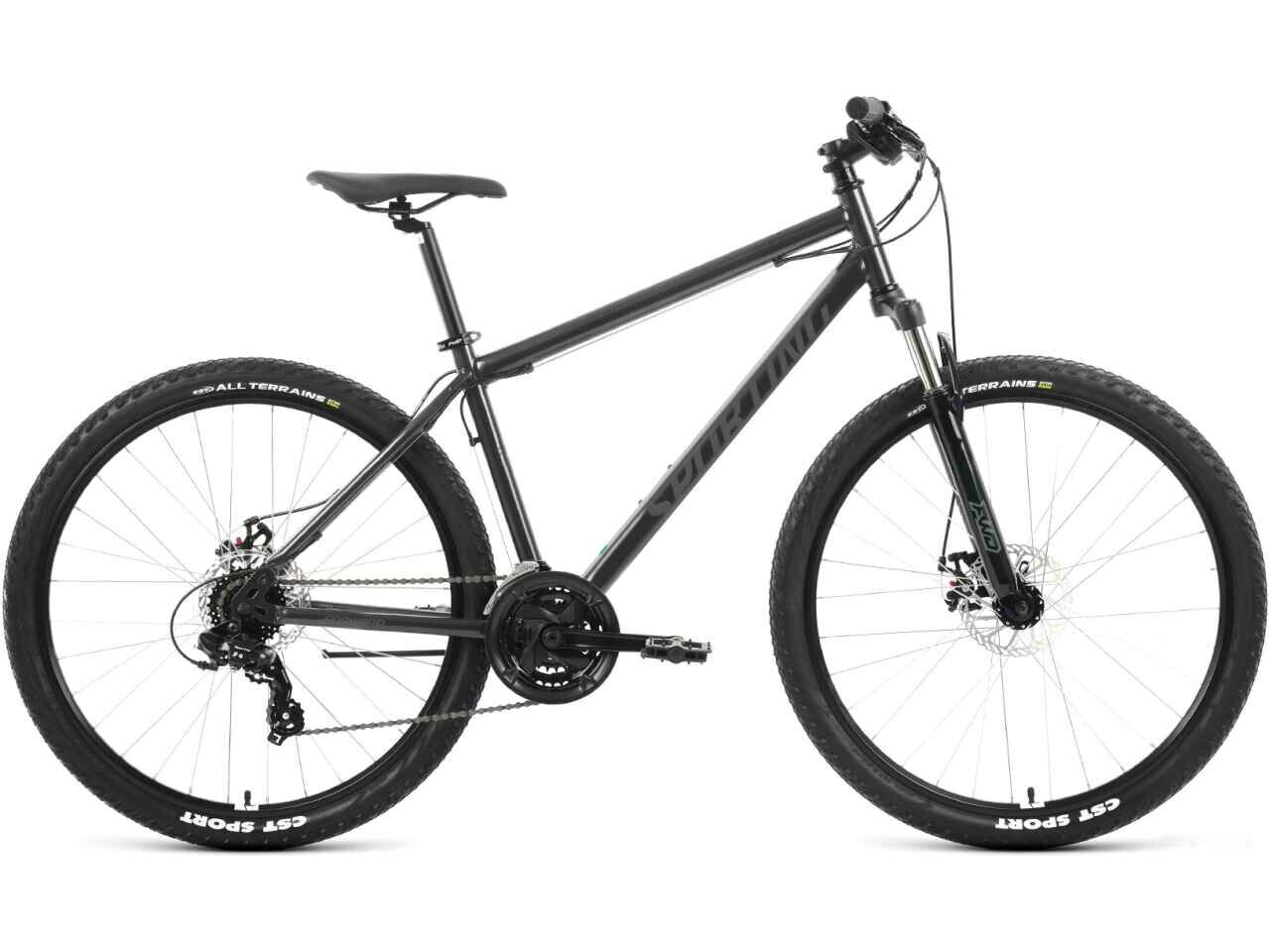 Велосипед Forward Sporting 27.5 2.0 D р.19 2023 (темно-серый/черный)