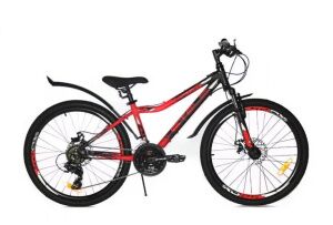 Велосипед Stels Navigator 450 MD 24 V030 (13, черный/красный, 2022)