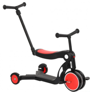 Трехколесный самокат Pituso HD-200B (черный/красный) Трехколесный самокат Pituso HD-200B (черный/красный)