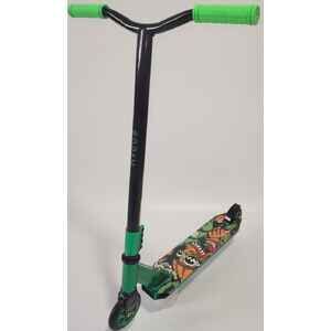 Трюковый самокат Ricos Fury JL-302A (черный/зеленый)
