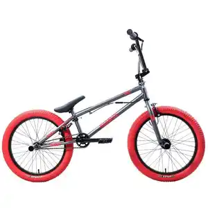Велосипед Stark Madness BMX 3 2025 (темно-серый матовый/красный)