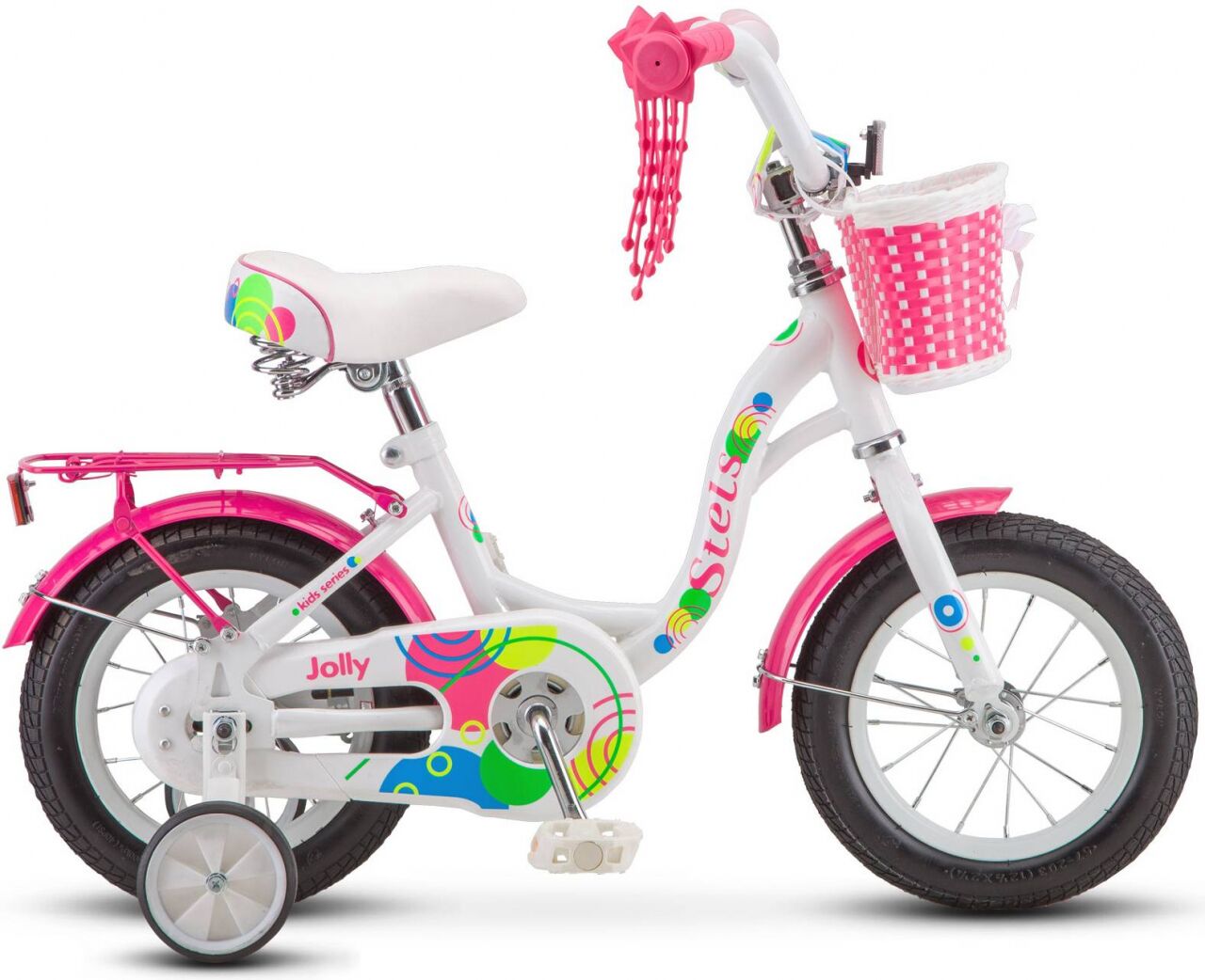 Детский велосипед Stels Jolly 12 V010 (белый/розовый, 2020)
