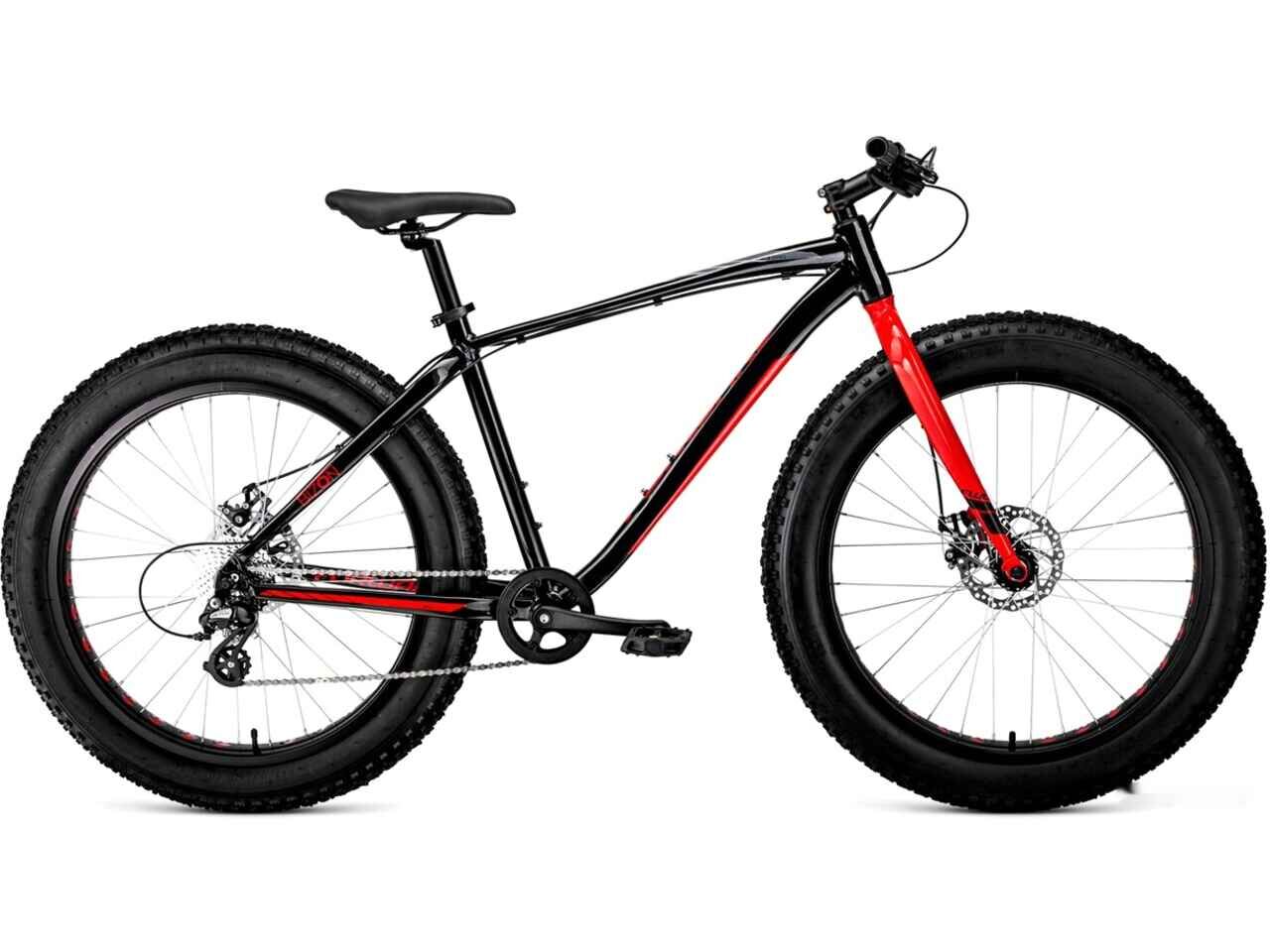Велосипед Forward Bizon 26 D 2022 (черный/красный)