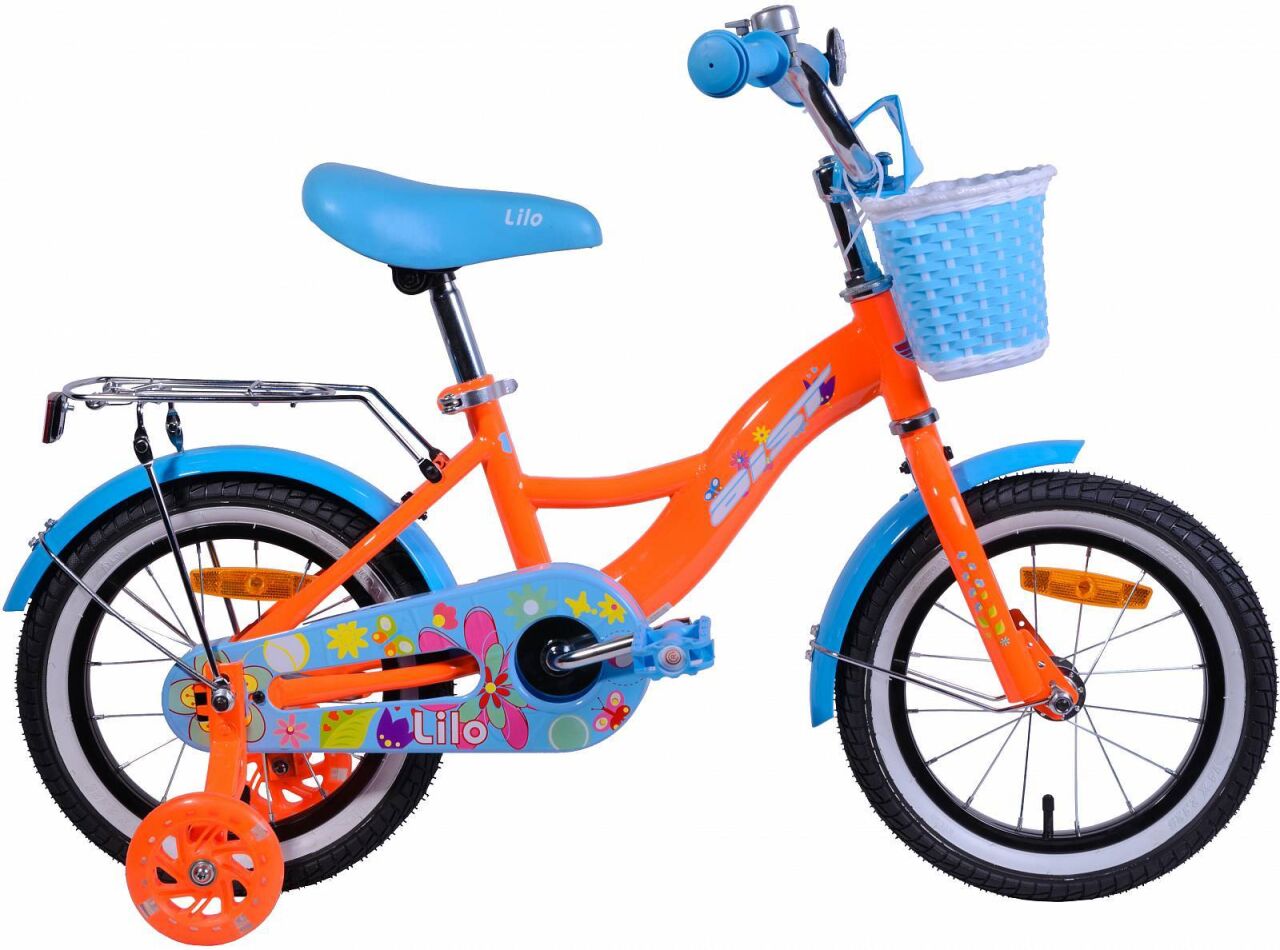 Детский велосипед Aist Lilo 14 (оранжевый/голубой, 2020)