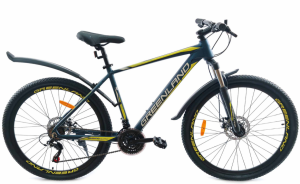 Велосипед GreenLand Discovery 1.0 26 (14, синий/желтый, 2025)