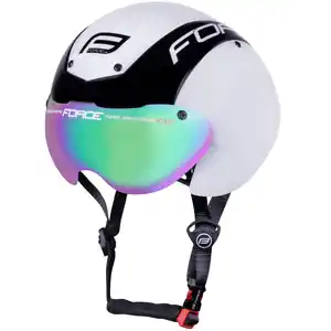 Спортивный шлем FORCE GLOBE Timetrial (L-XL, белый/черный)