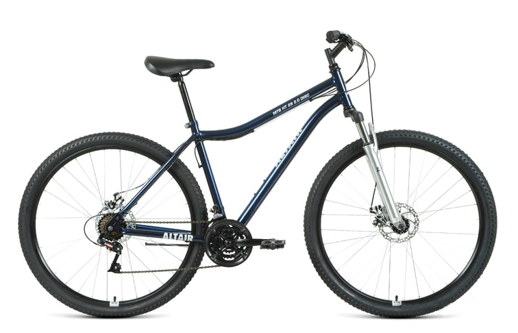 Велосипед ALTAIR MTB HT 29 2.0 disc (21, синий/серебристый, 2021)