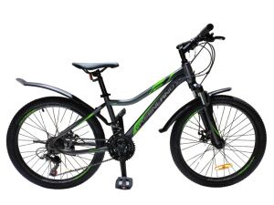 Велосипед GreenLand FORMULA 24 (14, серый/зеленый, 2024) Велосипед GreenLand FORMULA 24 (14, серый/зеленый, 2024)