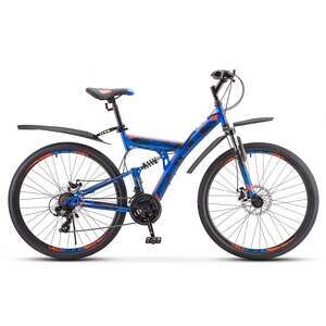 Велосипед Stels Focus MD 27.5 21-sp V010 (19, синий/красный, 2021) Велосипед Stels Focus MD 27.5 21-sp V010 (19, синий/красный, 2021)