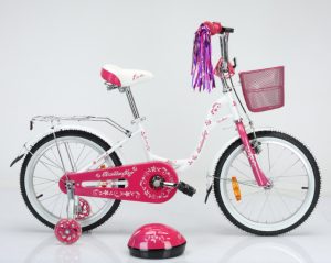 Детский велосипед DELTA Butterfly 16 (белый/розовый)