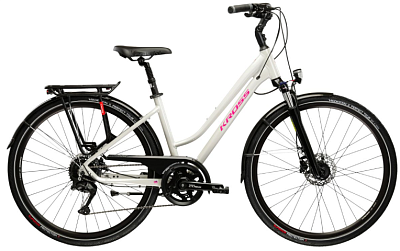 Велосипед Kross Trans 5.0 (D 28 M, серый/розовый) KRTR5Z28X17W009184