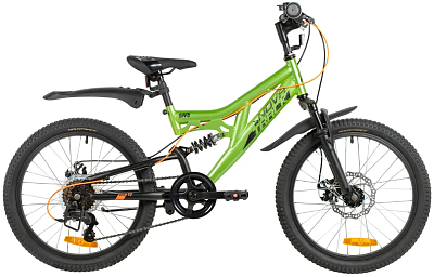 Детский велосипед Novatrack Shark 20 (зеленый, 2026) 20SS6D.SHARK.GN6