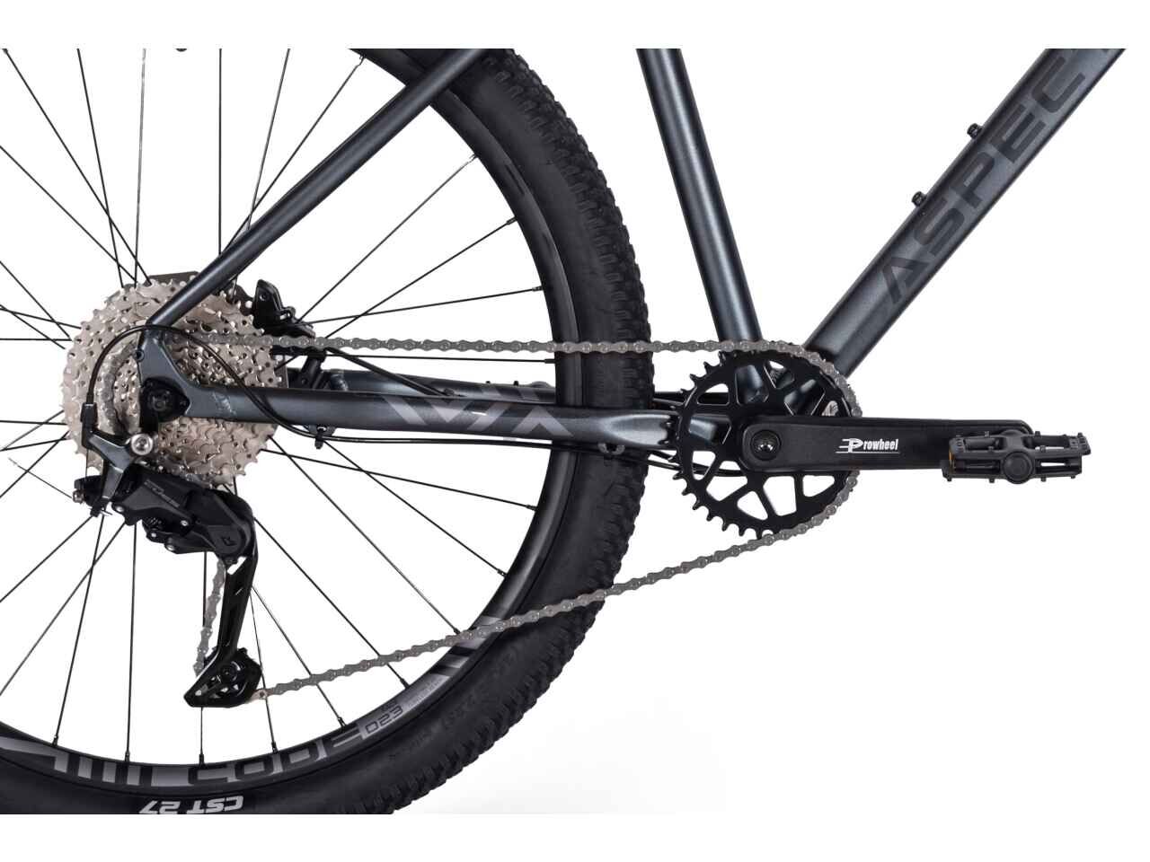 Велосипед Aspect Nickel Elite 27.5 (M (18), серый) Велосипед Aspect Nickel Elite 27.5 (M (18), серый)