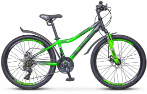 Подростковый горный (MTB) велосипед Stels Navigator 410 MD 24 V010 (черный/зеленый) Подростковый горный (MTB) велосипед Stels Navigator 410 MD 24 V010 (черный/зеленый)