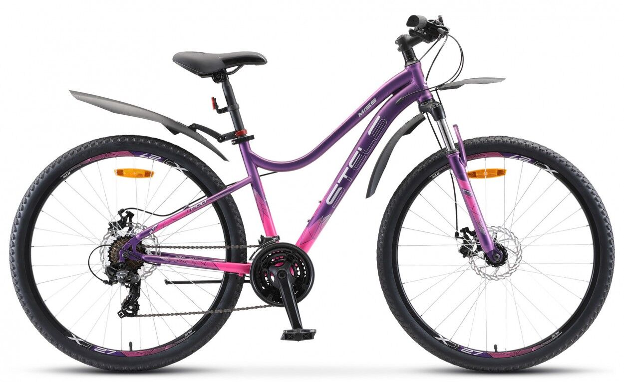 Велосипед Stels Miss 7100 MD 27.5 V020 (18, пурпурный, 2022)