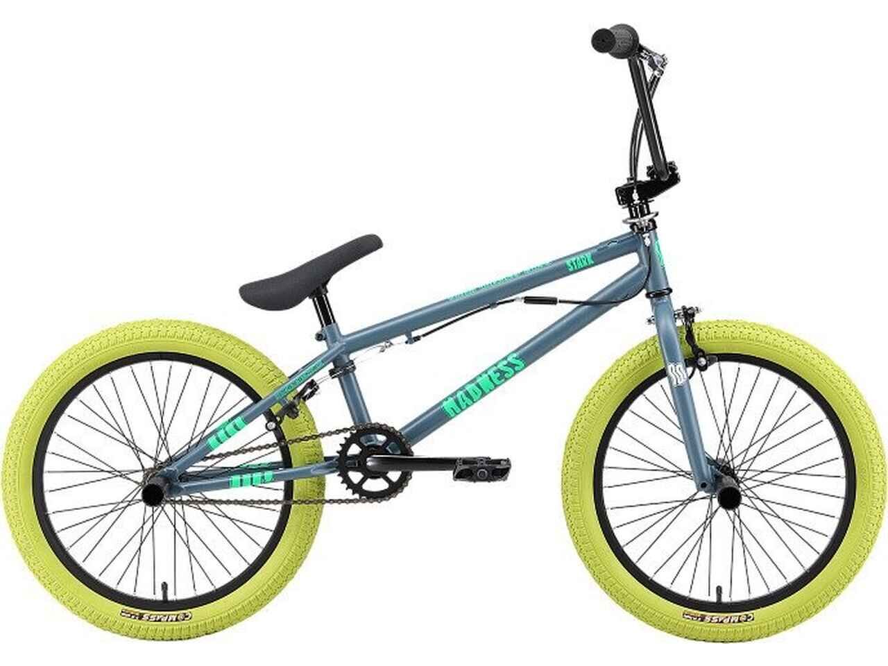 Велосипед Stark Madness BMX 2 2025 (темно-серый/матовый зеленый/неон/зеленый) Велосипед Stark Madness BMX 2 2025 (темно-серый/матовый зеленый/неон/зеленый)
