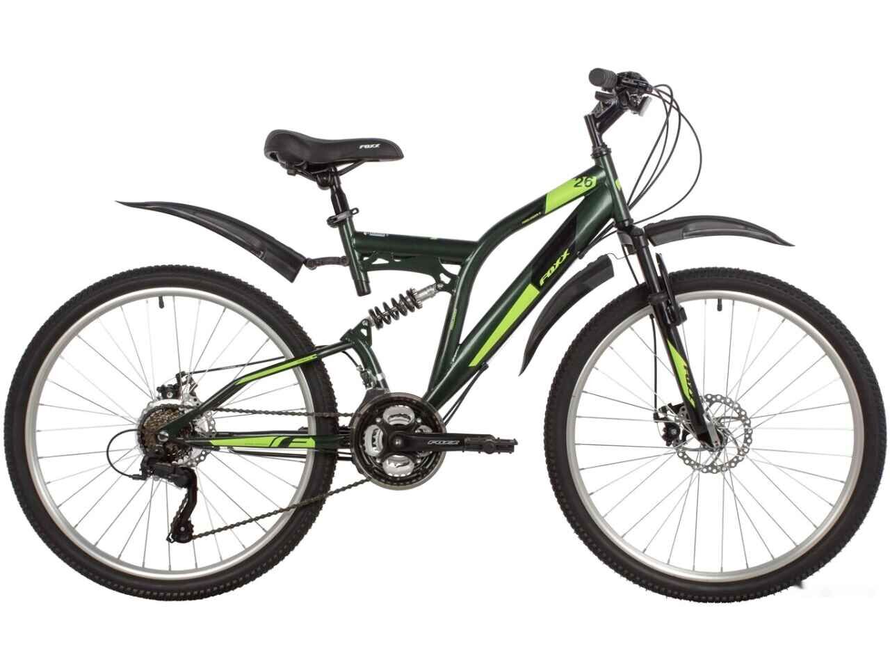 Велосипед Foxx Freelander 26 р.18 2022 (зелёный)