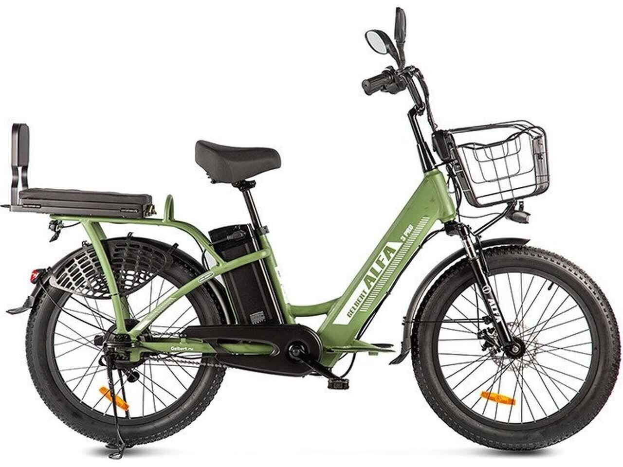 Электровелосипед Gelbert ALFA 3 PRO (зеленый) Электровелосипед Gelbert ALFA 3 PRO (зеленый)