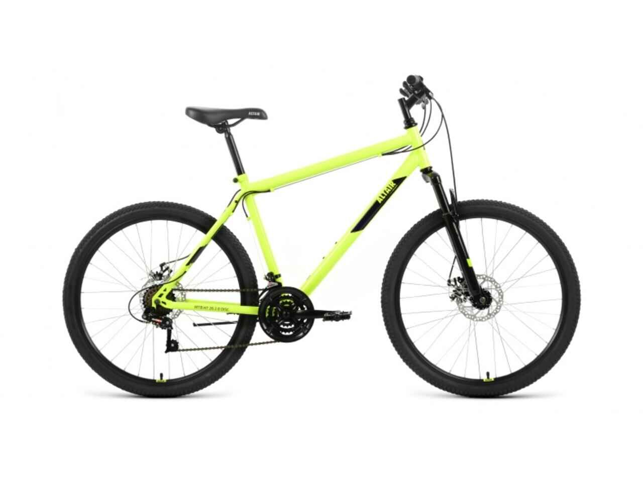 Велосипед ALTAIR MTB HT 26 2.0 disc (17, зеленый/черный, 2022) RBK22AL26111