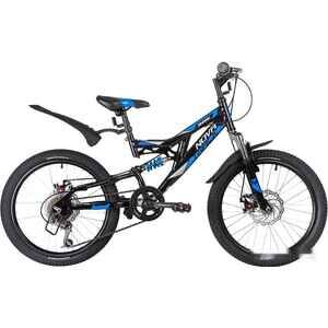 Детский велосипед Novatrack Shark 20 2020 20SS6D.SHARK.BK20 (черный)