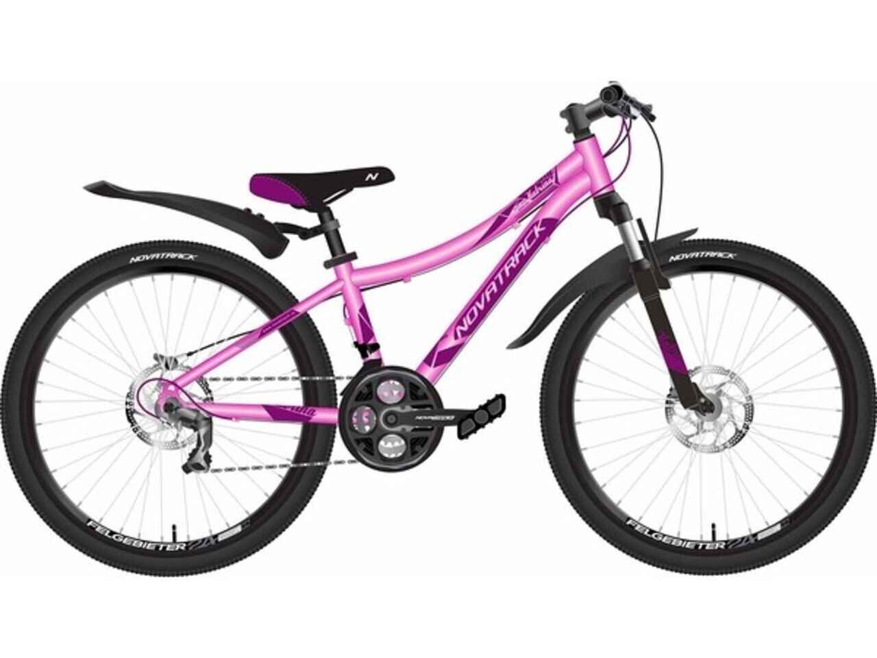 Велосипед Novatrack Katrina 24 (10, розовый, 2020)