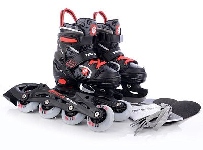 Роликовые коньки Tempish RS TON DUO LED 2 в 1 р. 26-29