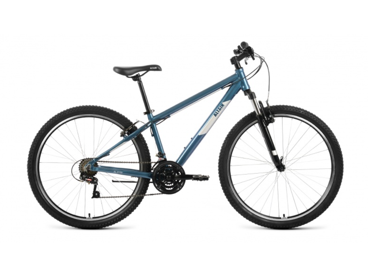 Велосипед ALTAIR AL 27.5 V (17, темно-синий/серебристый, 2022)