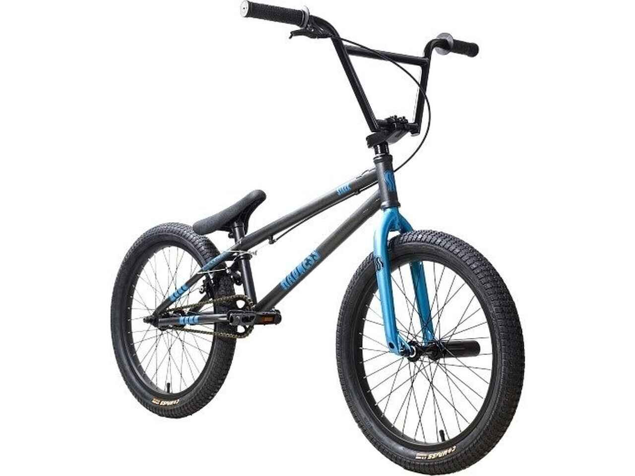 Велосипед Stark Madness BMX 4 2025 (графит матовый/синий металлик/черный) Велосипед Stark Madness BMX 4 2025 (графит матовый/синий металлик/черный)