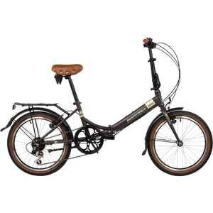 Велосипед Novatrack Aurora 20 (коричневый, 2024) 20FAURORA6S.BN4