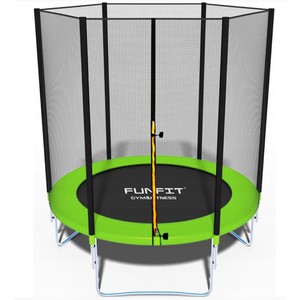 Батут Funfit 6ft (зеленый) BASIC 183 см с лестницей